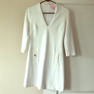 White lily Pulitzer long sleeve dress